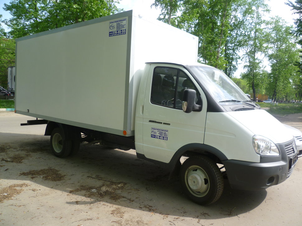 Автомобиль с фургоном для перевозки опасных грузов на базе ГАЗ
