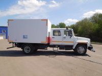 Автомобиль с фургоном для перевозки опасных грузов на базе ГАЗ
