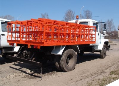Автомобиль для перевозки пропановых или кислородных баллонов на базе ГАЗ