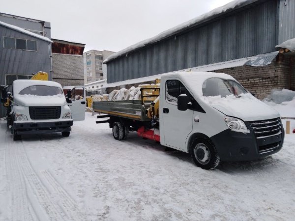 Бортовой автомобиль с КМУ на базе ГАЗель Некст