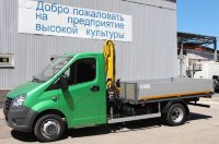 Бортовой автомобиль с КМУ на базе ГАЗель Некст