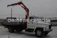 Бортовой автомобиль с КМУ на шассиГАЗ 3309
