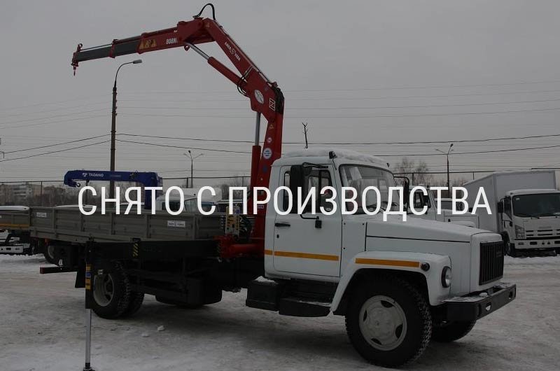 Бортовой автомобиль с КМУ на шассиГАЗ 3309